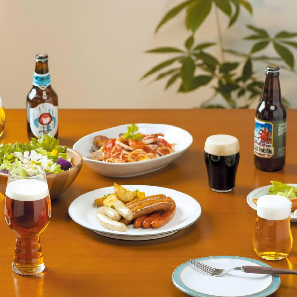 Aderia Craft Beer Glass Set Premium Short Glass Collection 3 Pieces - Image 2