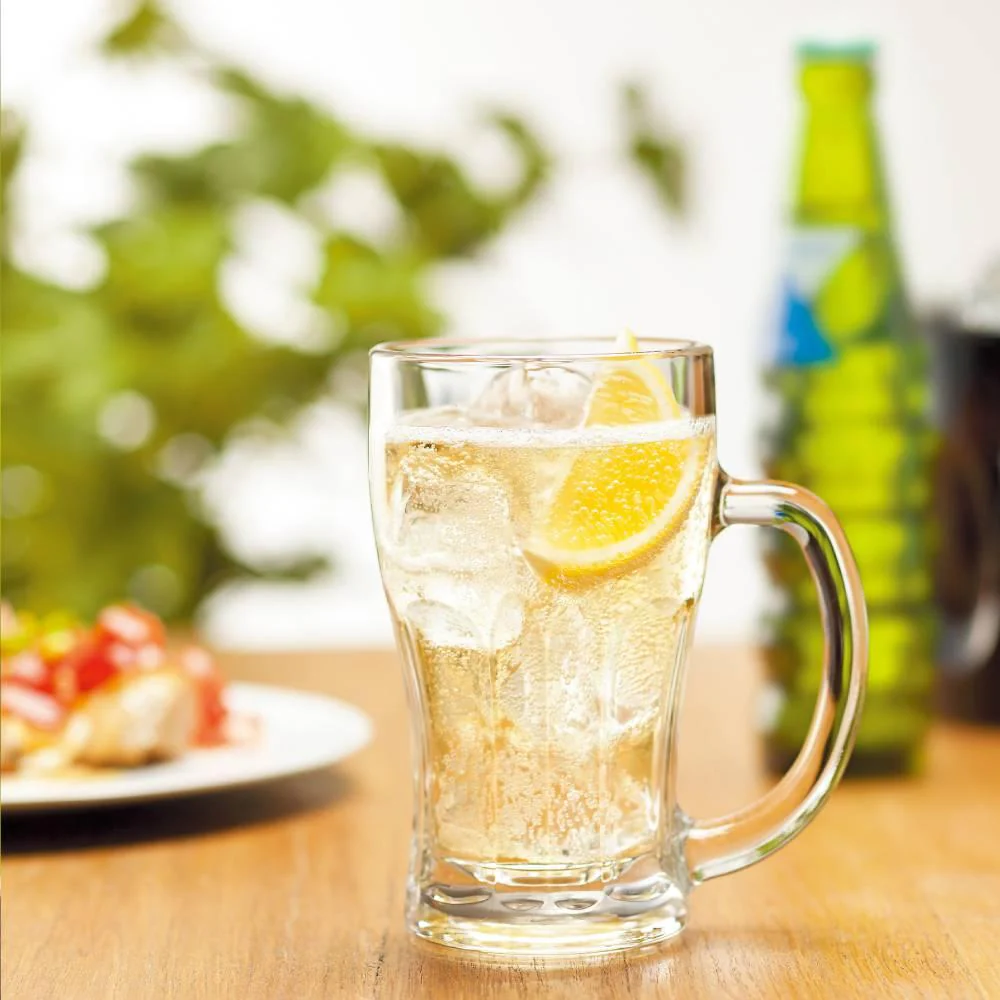 Aderia Jokki Beer Mug Classic Thick Pint Glass With Handle 380ml - Image 3