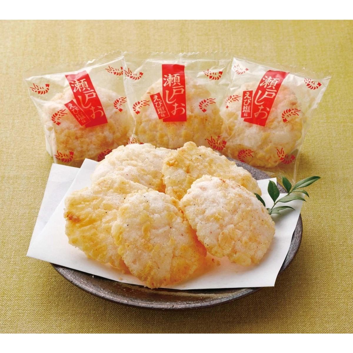 Befco Seto Shio Senbei Rice Crackers Shrimp Flavor 76g - Image 3