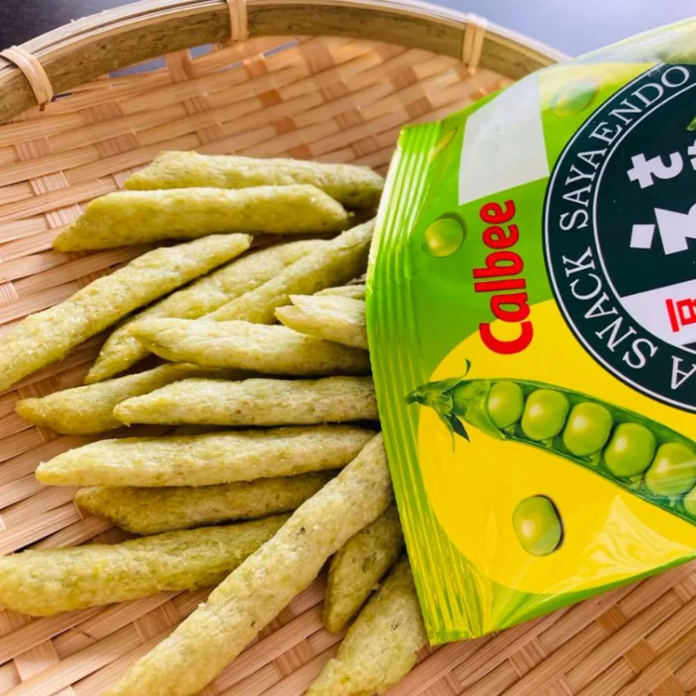 Calbee Sayaendo Baked Real Green Peas Chips Snack (Pack of 3) - Image 4