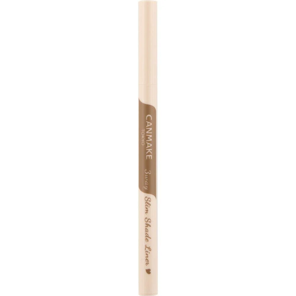 Canmake 3-way Slim Shade Liner Eyebrow Pencil 02 Ash Brown 0.72ml - Image 2