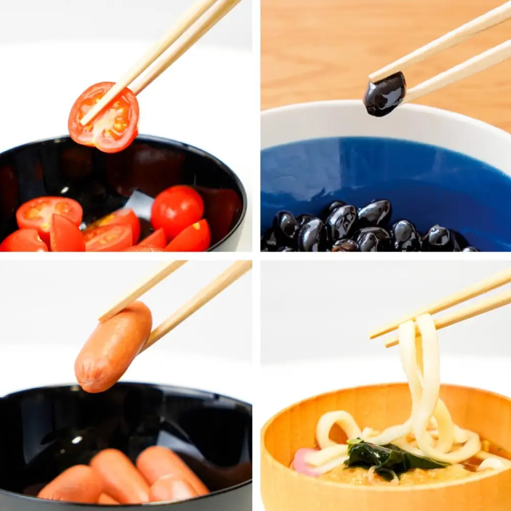Children's Wooden Chopsticks Non-Slip Easy Grip Dinosaur Green 18cm - Image 3