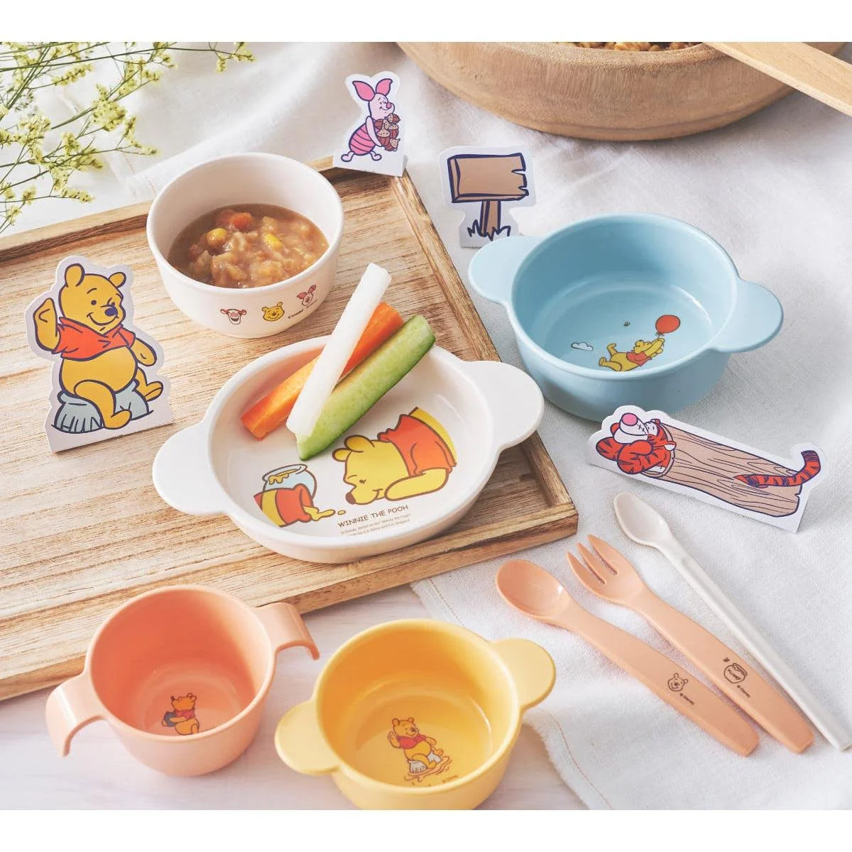 Combi Japan Baby Feeding Set Winnie the Pooh Edition - Image 3