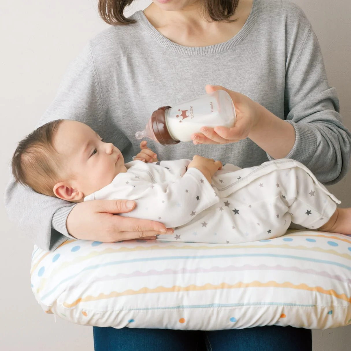 Combi Teteo Baby Bottle Breastfeeding Shaped Glass Bottle 160ml - Image 6