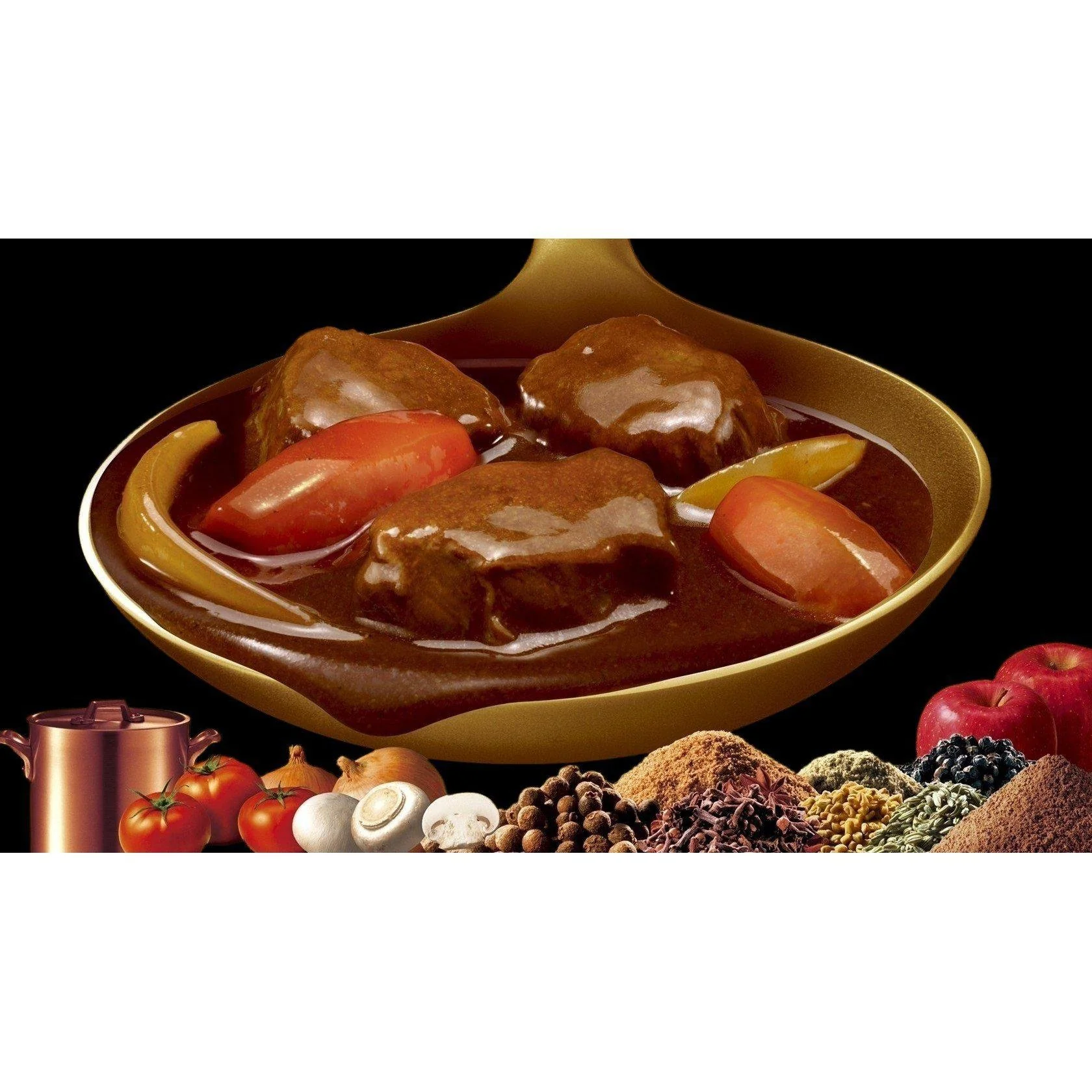 Glico Zeppin Japanese Curry Roux Blocks Medium-Hot 175g - Image 3