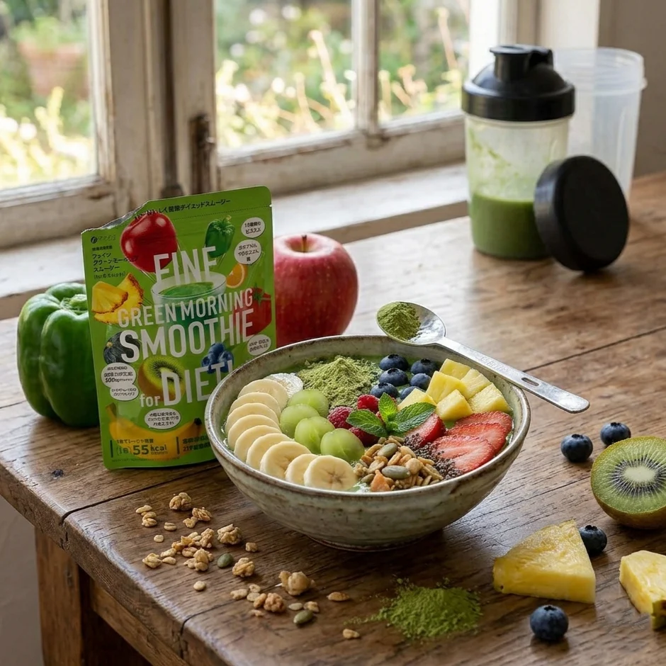 Morning Smoothie Vegetable & Fruit Mix Green Juice Powder 200g - Image 3