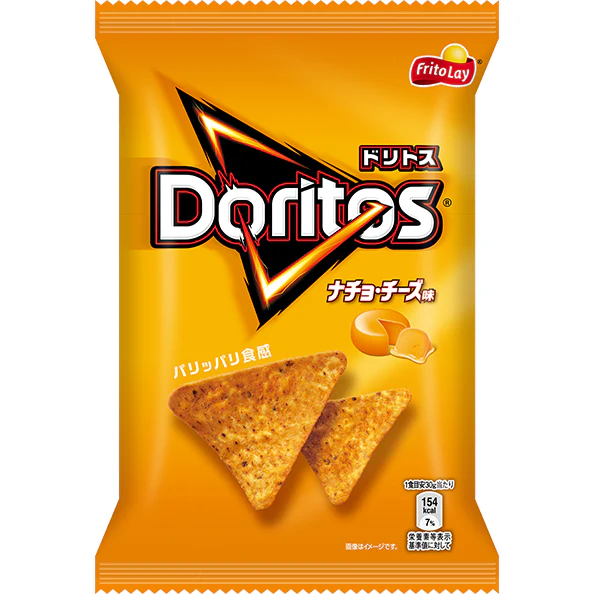 Frito Lay Japan Doritos Tortilla Chips Nacho Cheese 60g (Pack of 3)