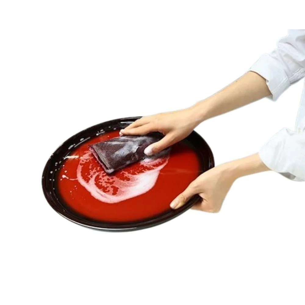 Fujisho Copper Antibacterial Velvet Soft Sponge For Lacquerware - Image 2