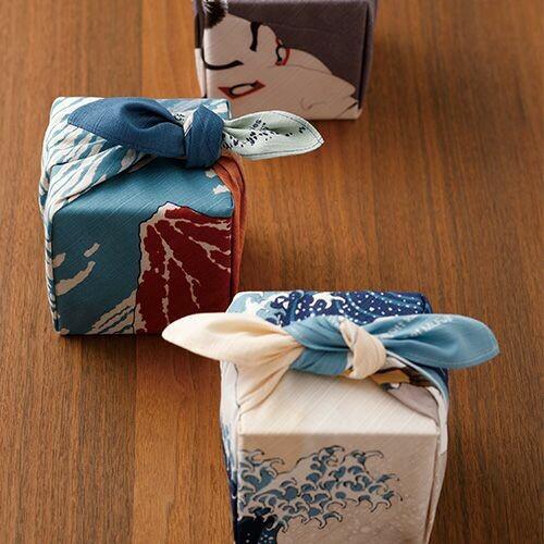 Furoshiki Great Wave off Kanagawa Cotton Wrapping Cloth 48x48cm - Image 2