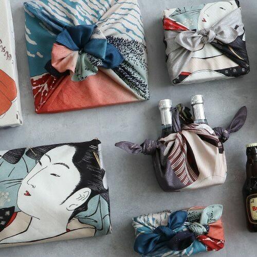 Furoshiki Great Wave off Kanagawa Organic Cotton Wrapping Cloth 70x70cm - Image 4