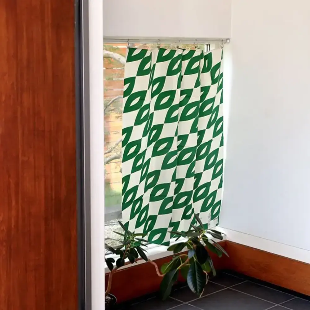 Furoshiki Green & White Pattern Designed Cotton Wrapping Cloth 90cm - Image 7