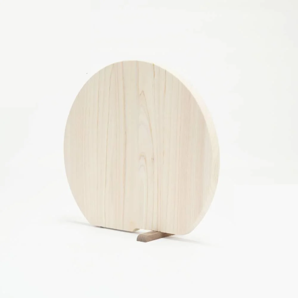 Handmade Self-Standing Hinoki Cutting Board Wooden Chopping Board - Image 2