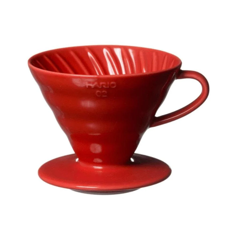 Hario V60 Ceramic Coffee Dripper 1~4 Cups Red - Image 3
