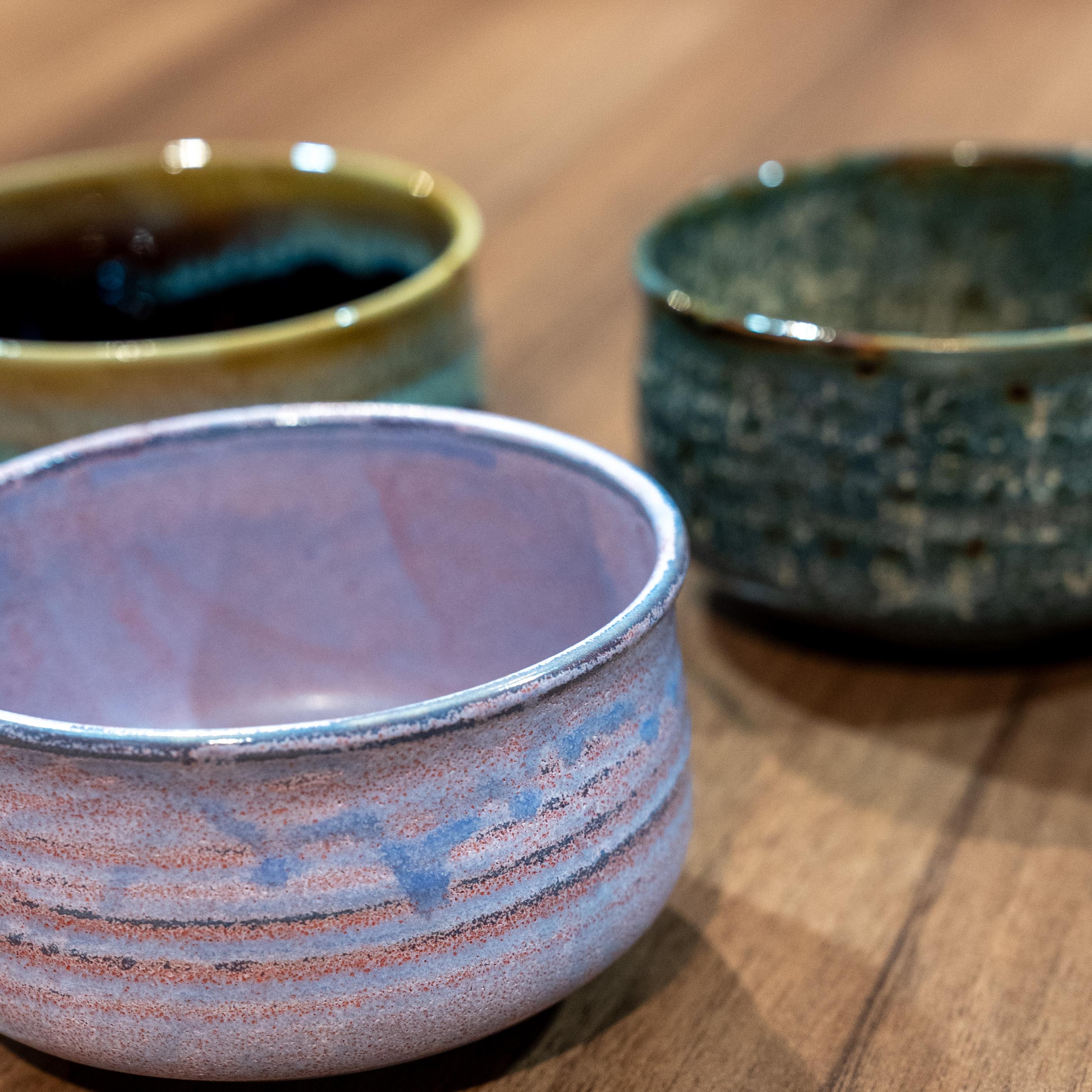 Hasami Porcelain Matchawan Pink Matcha Tea Bowl With Wooden Box - Image 7