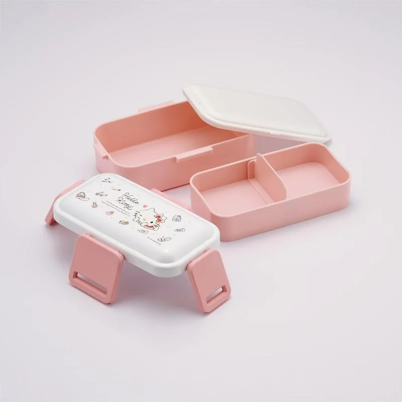 Hello Kitty Pink Dome Lunch Box 2-Tier Bento Box 600ml - Image 2