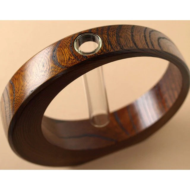 Isuke Lacquered Wooden Flower Vase Crescent Moon Large Size - Image 4