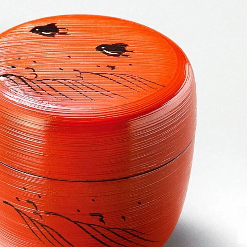 Isuke Natsume Lacquered Ceremonial Tea Caddy Matcha Container - Image 3
