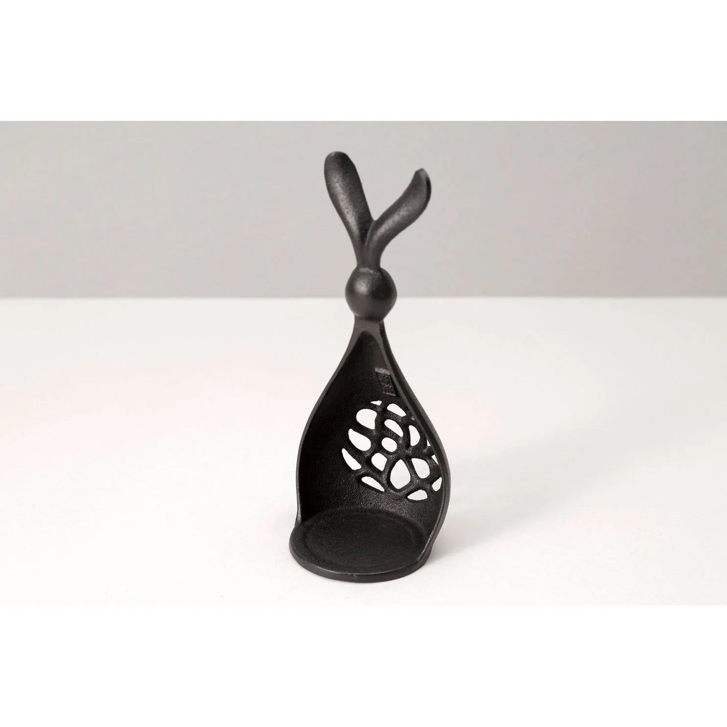 Iwachu Japanese Cast Iron Tealight Candle Holder Rabbit Design - Image 3