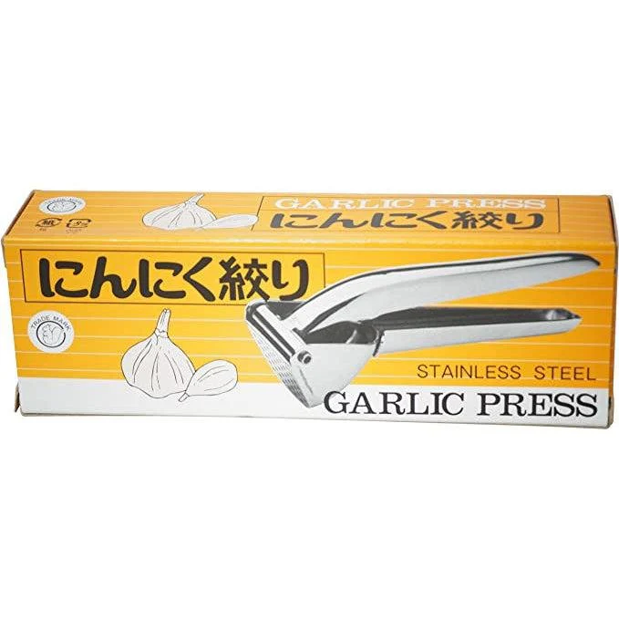 Japanese Stainless Steel Garlic Press 148mm R-121 - Image 2