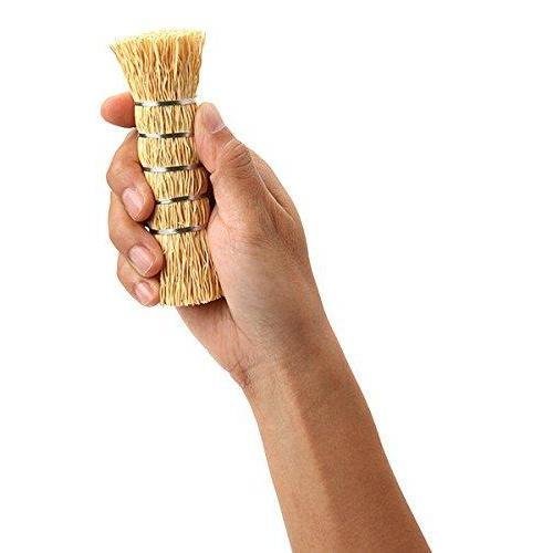 Kamenoko Tawashi Karukaya Wok Scrubber Kangaroo Grass Brush - Image 3