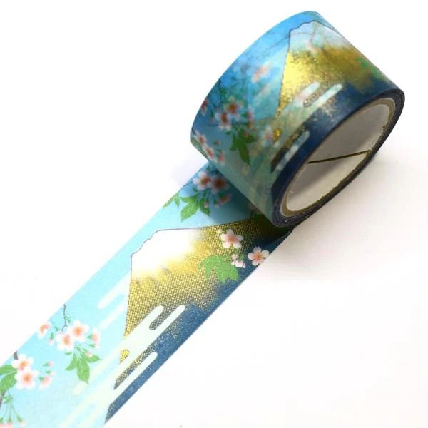 Kamiiso Kimono Washi Tape Mount Fuji Pattern Masking Tape - Image 4