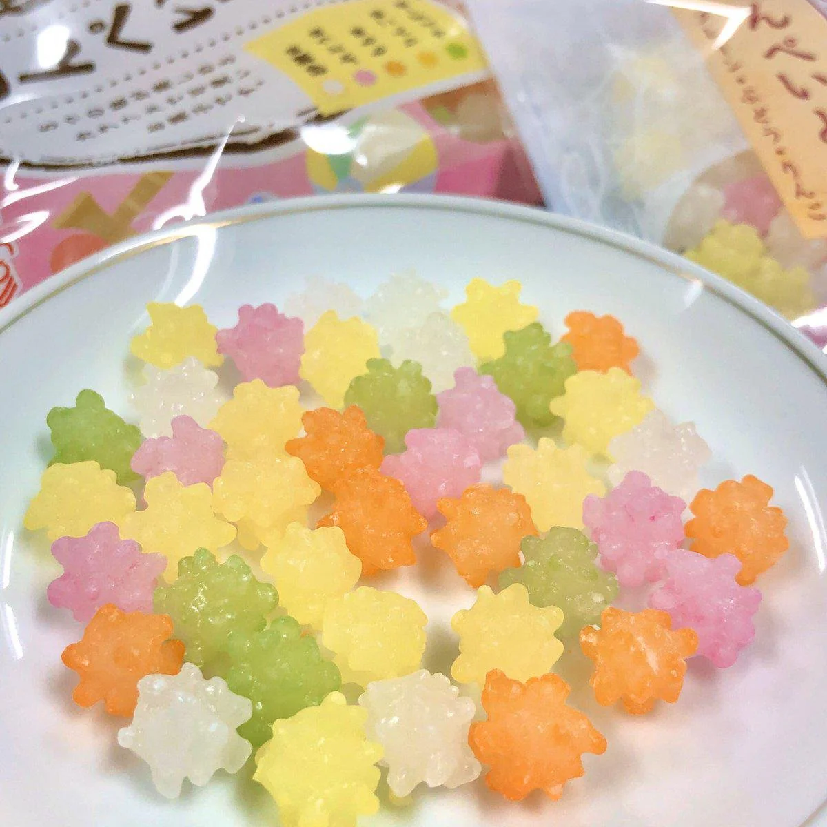 Kasugai Konpeito Japanese Sugar Candy 5 Flavors Assortment 85g - Image 2