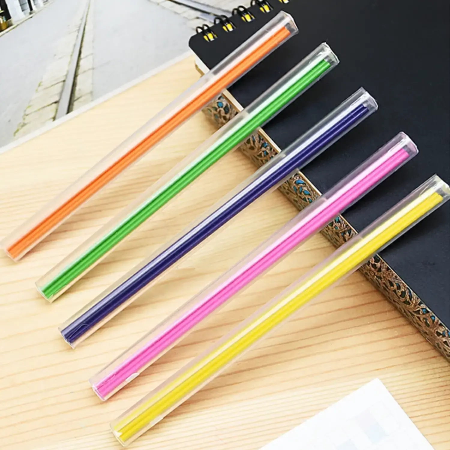 Kitaboshi Premium Mechanical Colored Pencil Lead Refills 13-Color Set - Image 4