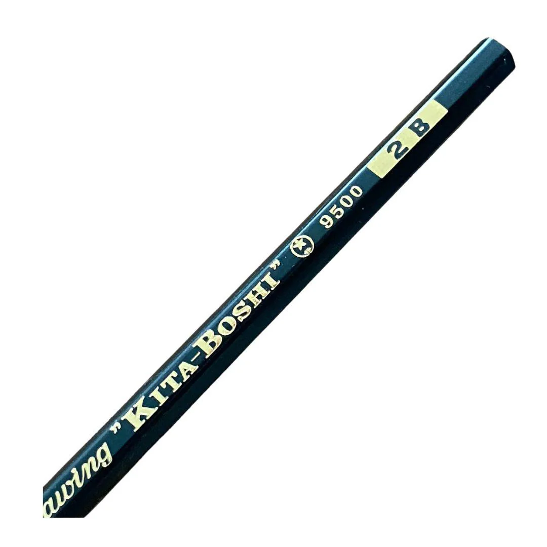 Kitaboshi Tokyo Pencil 2B 9500 For Drawing & Dark Shading 12 pieces - Image 3