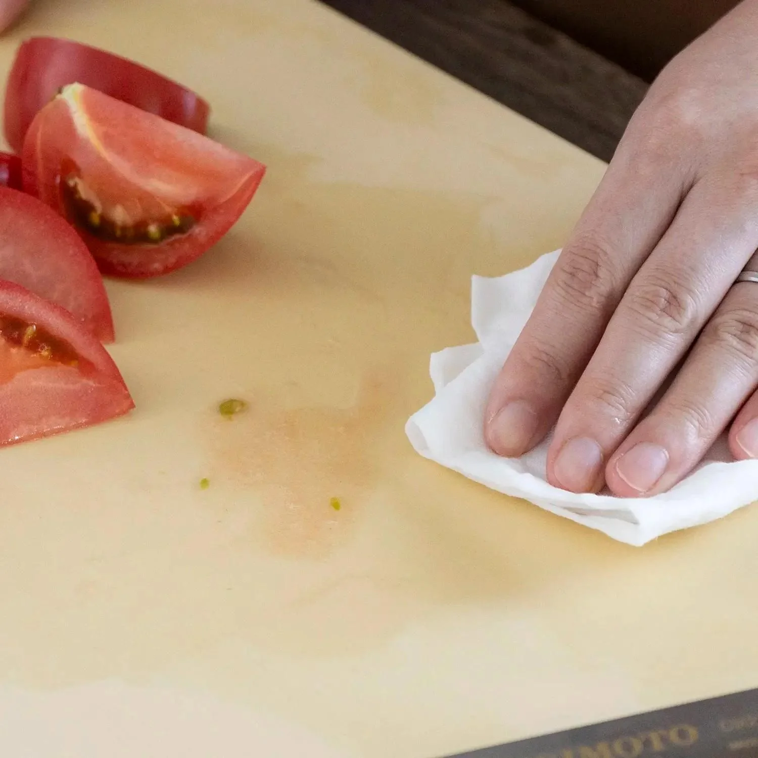 Kiya Antibacterial Elastomer Wood Core Soft Cutting Board 41cm - Image 3