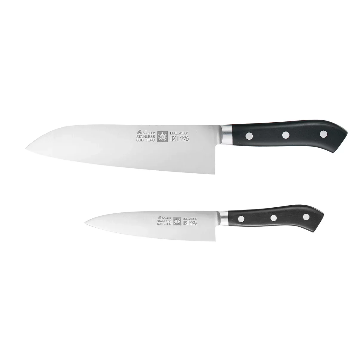 Kiya Edelweiss Kamagata Vegetable Knife and Petty Knife Set - Image 2