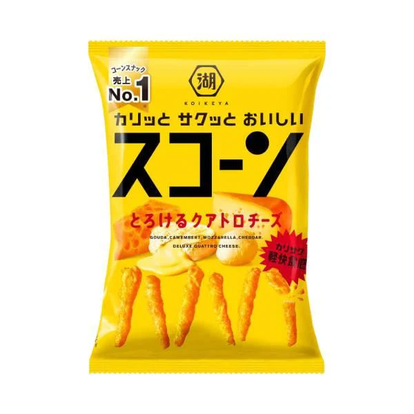 Koikeya Scorn Melting Cheese Corn Chips 73g (Pack of 3 Bags) - Image 5
