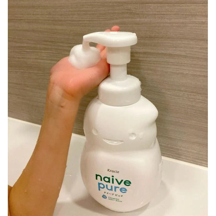 Kracie Naive Pure Plant-Based Foaming Body Wash For Babies 550ml - Image 3