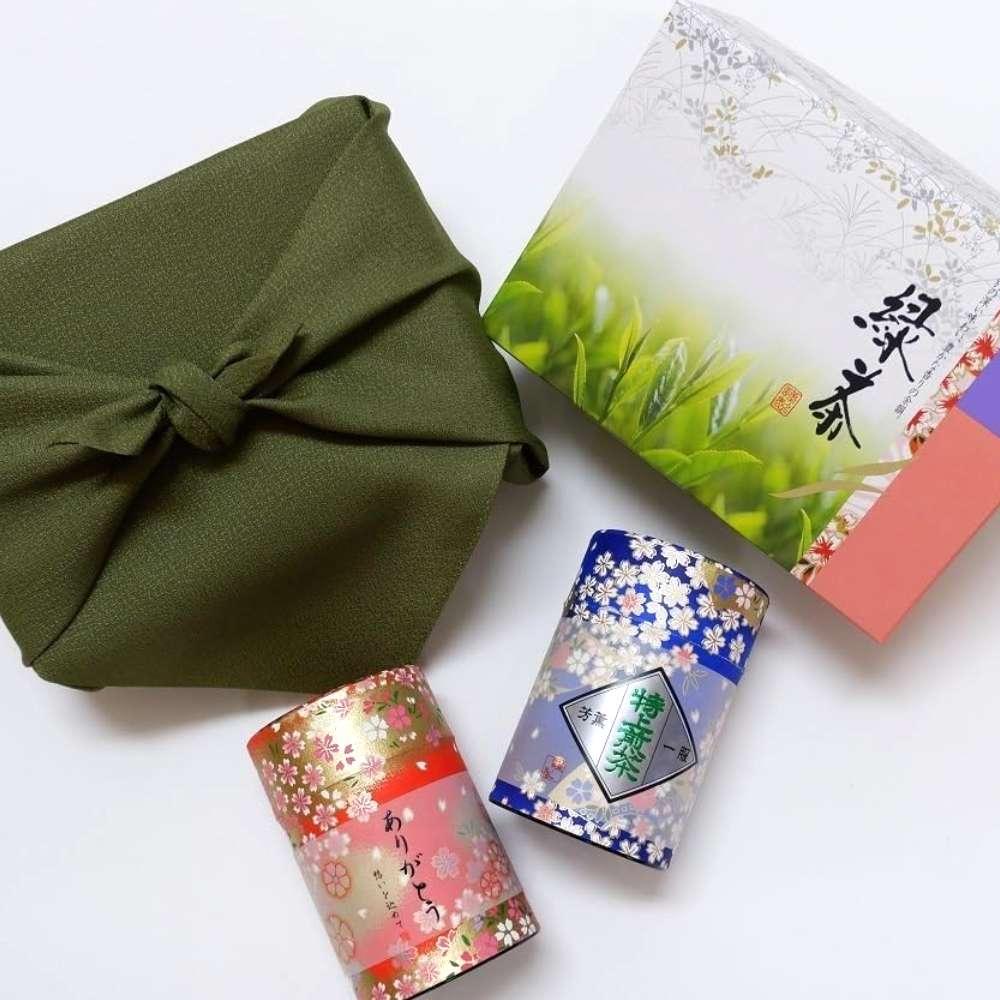 Kyoto Uji Green Tea Set First-Harvest Sencha & Gyokuro Tea Gift Set - Image 2