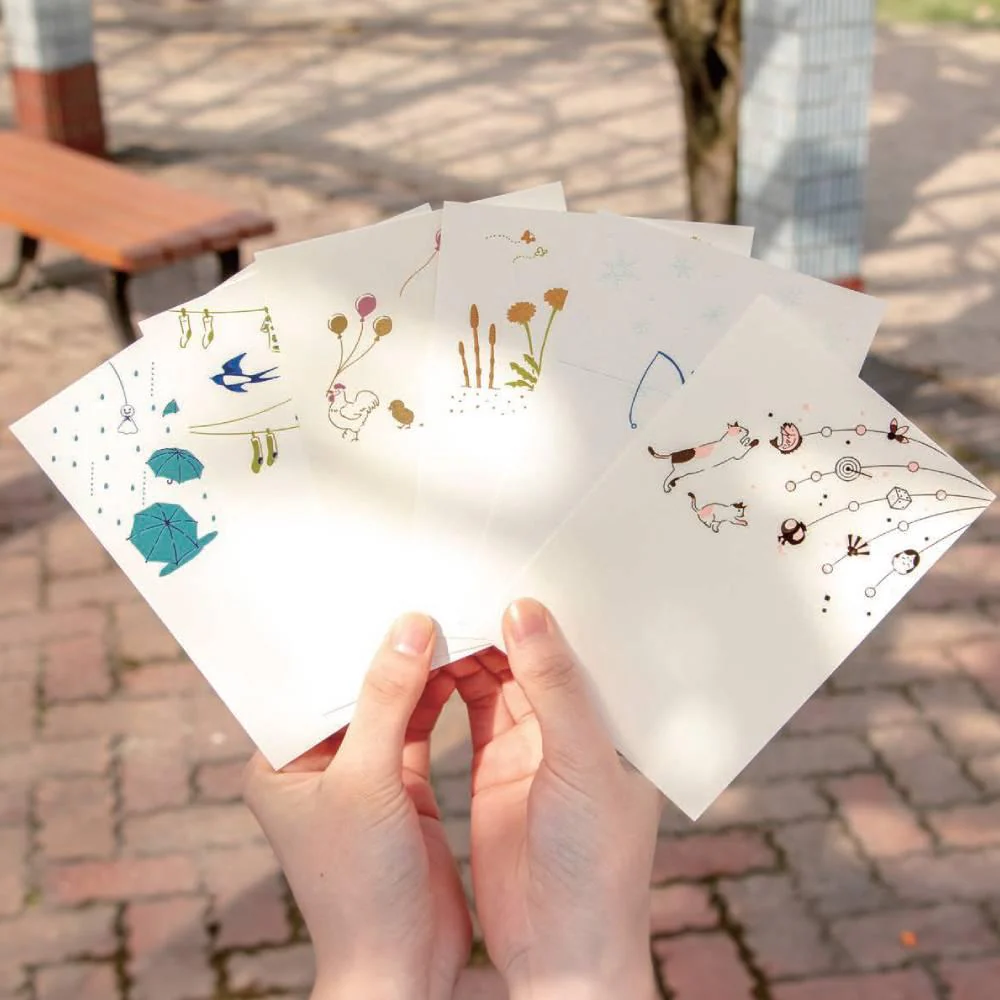 March Seasonal Foil Stamped Postcard Frog Design - Image 3