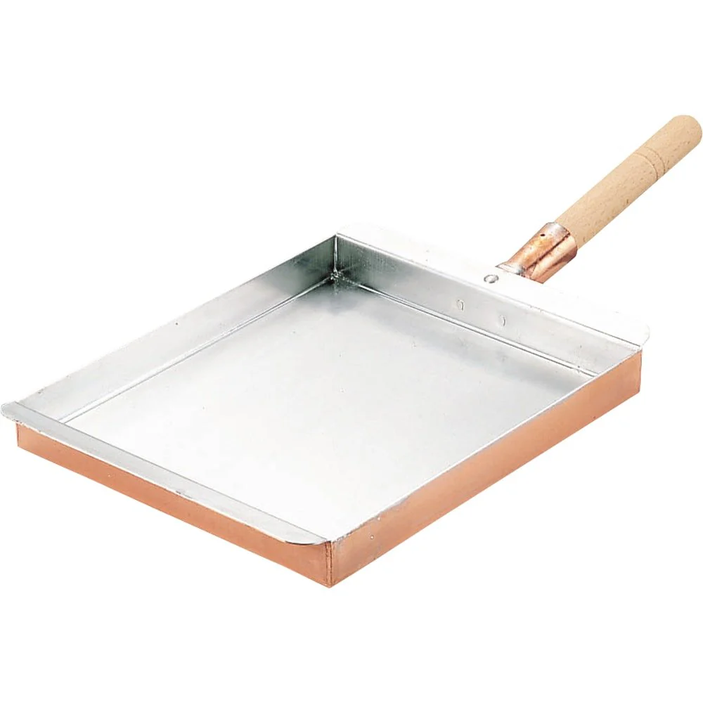 Marushin Copper Tamagoyaki Pan Kansai Type Japanese Omelette Pan 21x25.5cm - Image 4