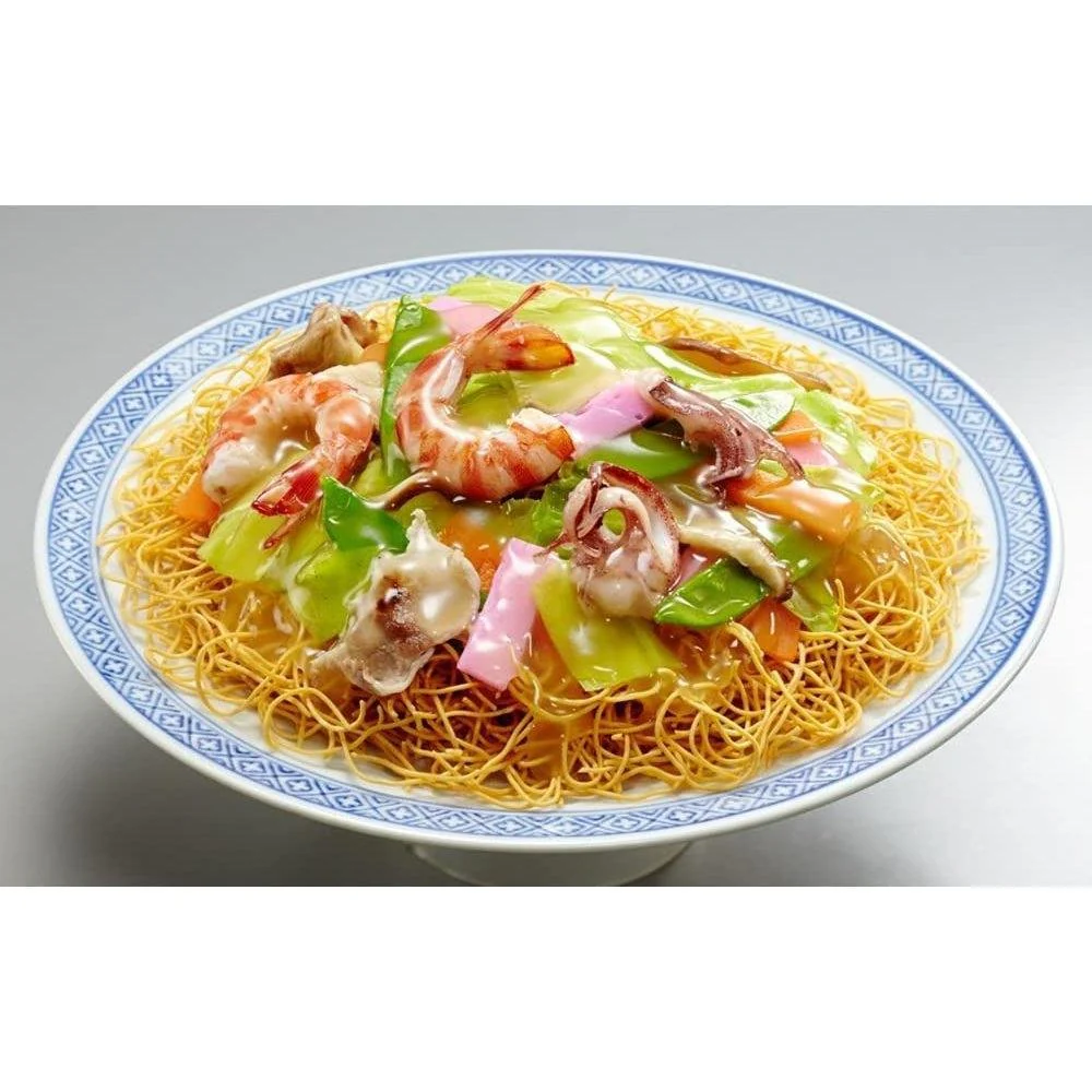 Marutai Nagasaki Sara Udon Instant Crispy Noodles 140g (Pack of 3) - Image 2