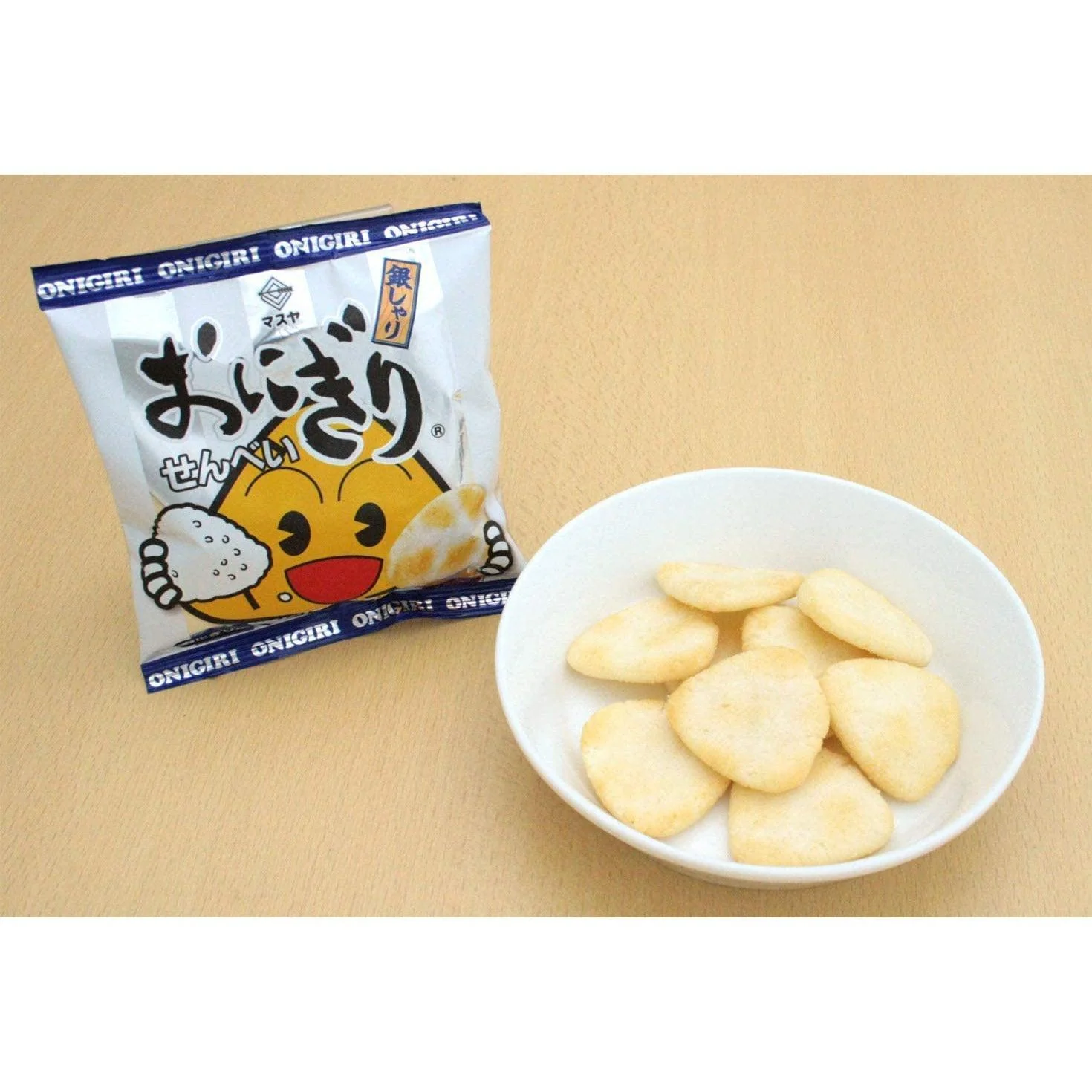 Masuya Onigiri Senbei Salty Rice Crackers Snack (Box of 12 Bags) - Image 2