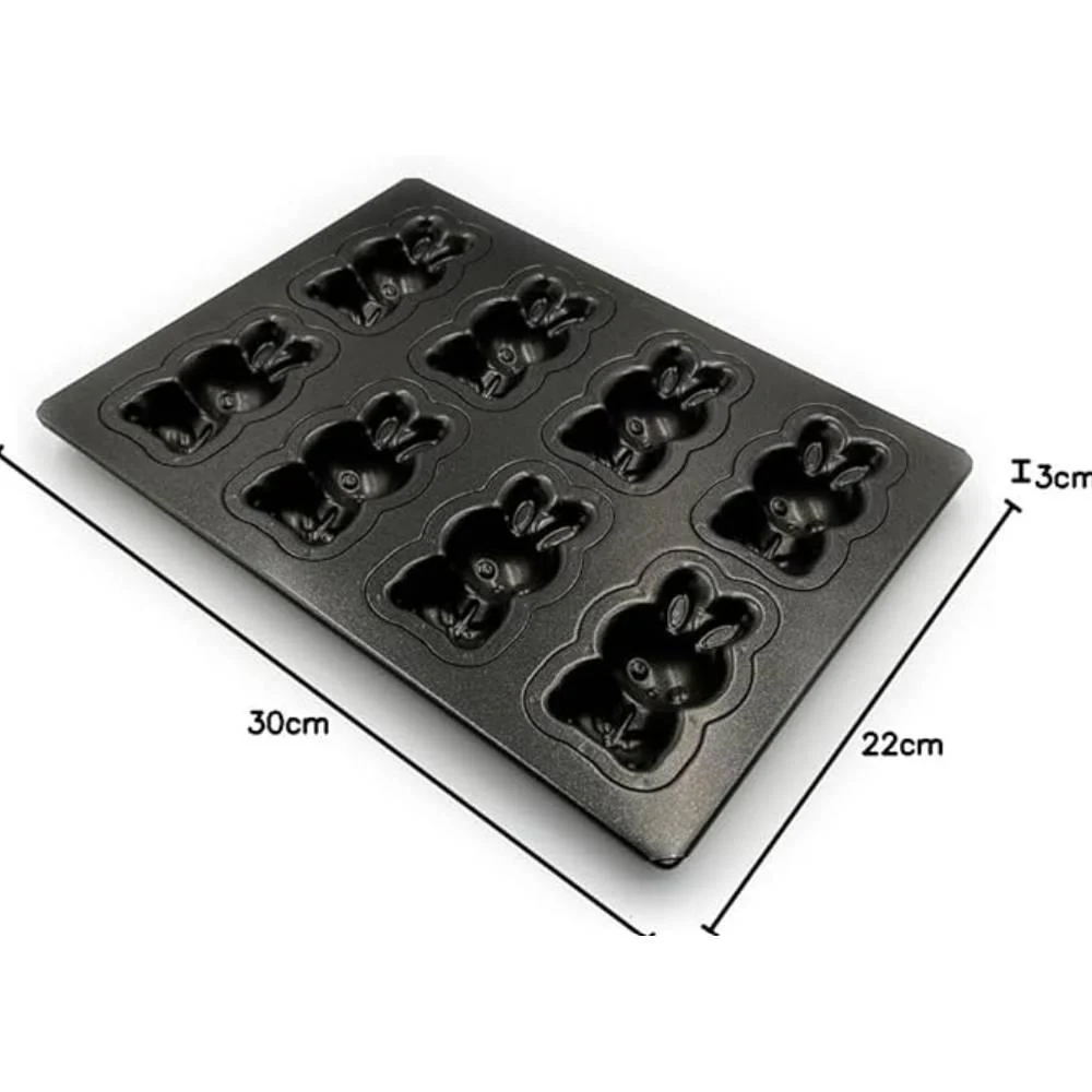 Matsunaga Nonstick Baking Tray Rabbit Shape Cake Mold 8 Cavity - Image 6