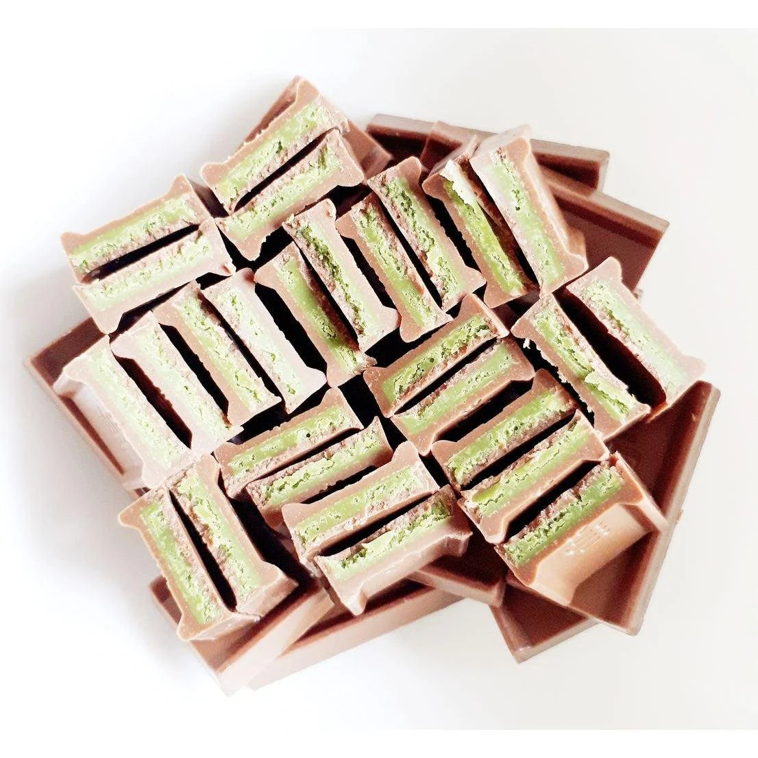 Meiji Matcha Chocolate Green Tea Filled Milk Chocolate 26 Pieces - Image 3