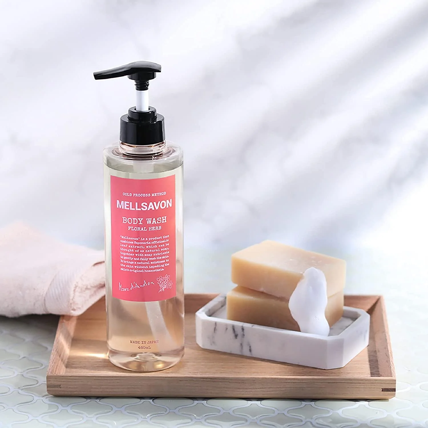 Mellsavon Floral Herbs Moist Type Body Wash 460g - Image 2
