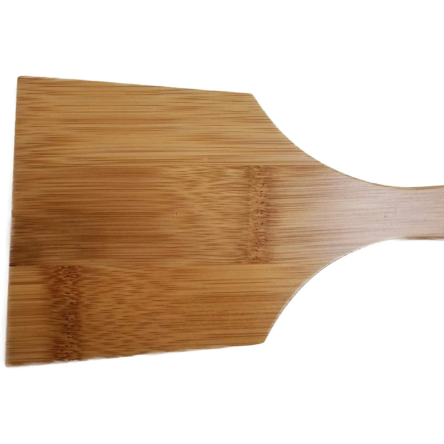 Oyanagi Natural Soot Bamboo Spatula Wide Bamboo Kitchen Turner 28cm - Image 3