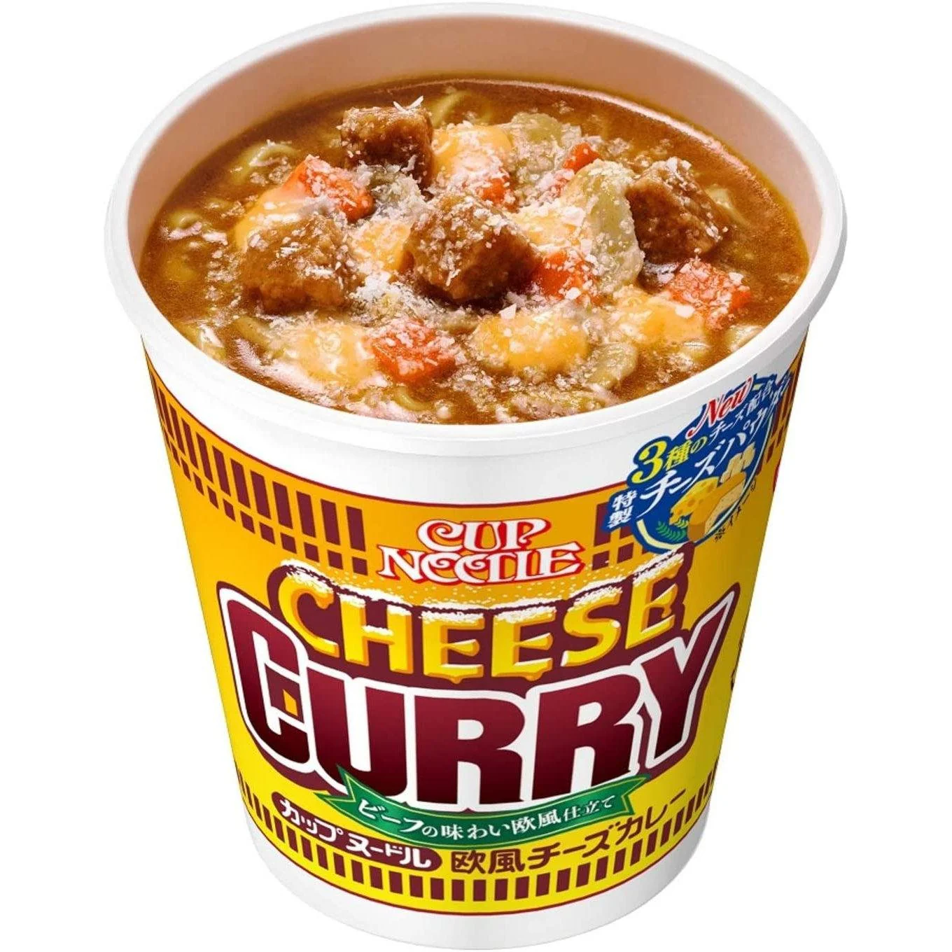 Nissin Cup Noodle European Style Cheese Curry Instant Ramen Noodles 85g (Pack of 6) - Image 2