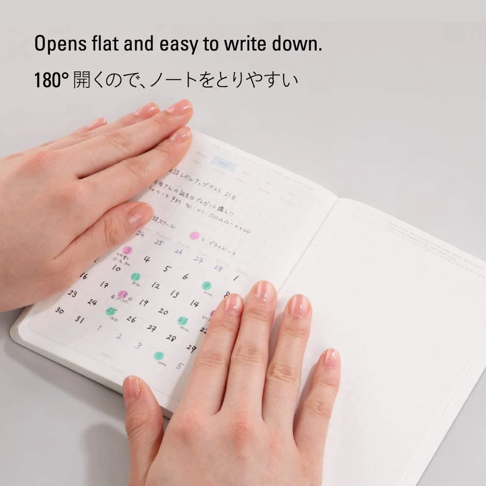 Nitto Stalogy B6 Editor's Series 365 Days Notebook (Grid Paper Notebook) Black - Image 4