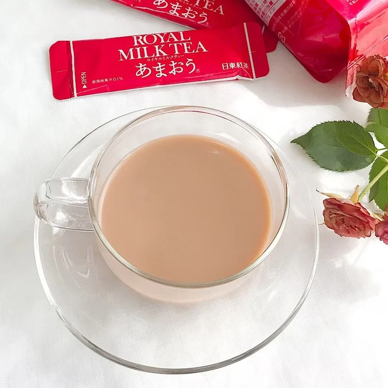 Nittoh Kocha Instant Royal Milk Tea Amaou Strawberry Flavor 8 Sticks - Image 4
