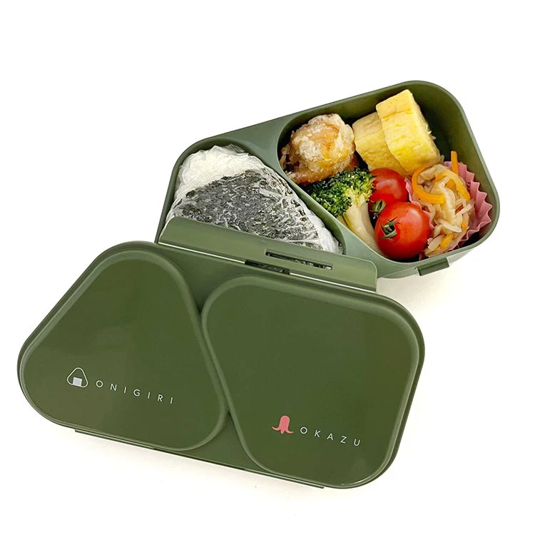 OSK Onigiri & Side Dish Bento Double Compartment Lunch Box LS-15 - Image 3