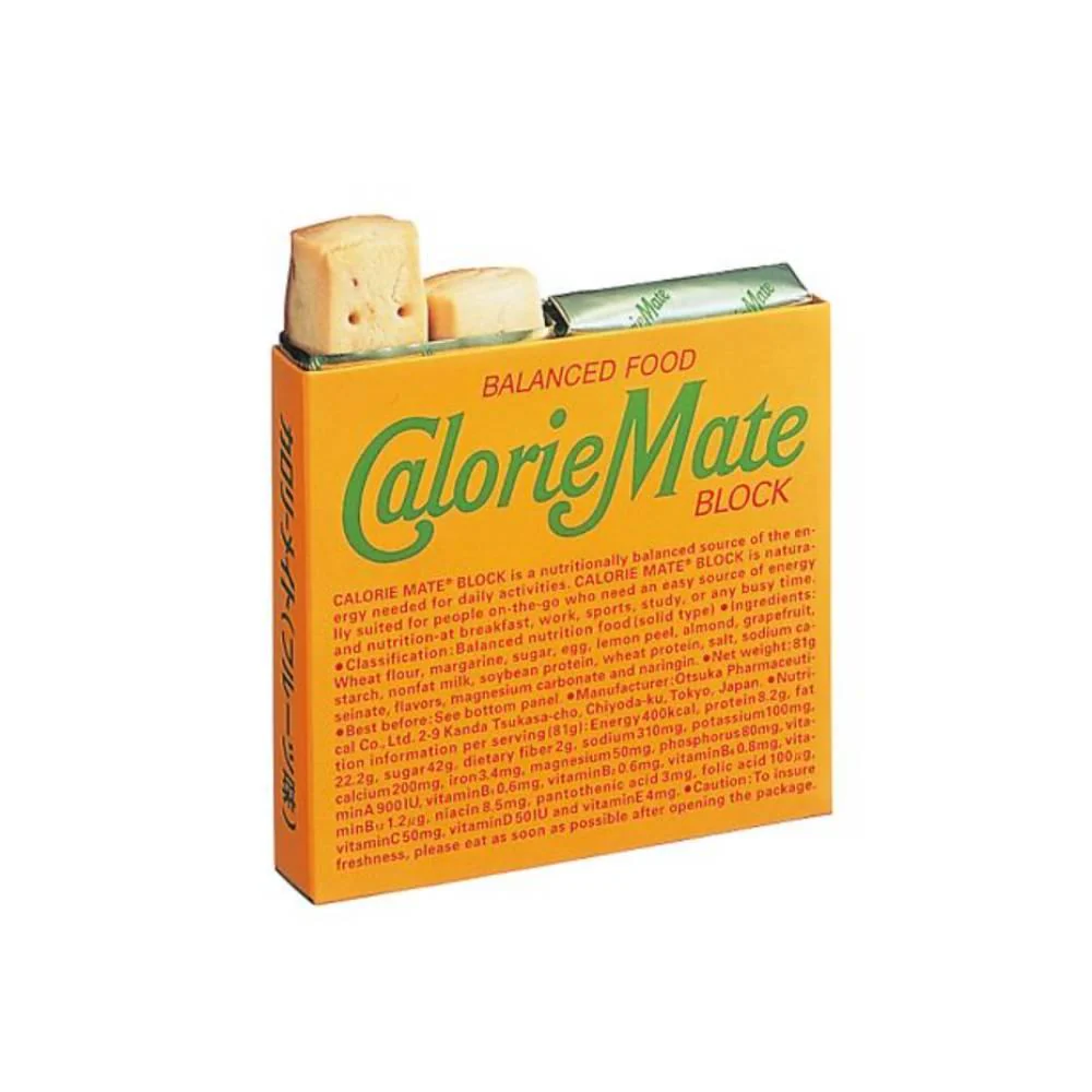 Calorie Mate Block Balanced Nutrition Food Fruits 4 Bars - Image 2