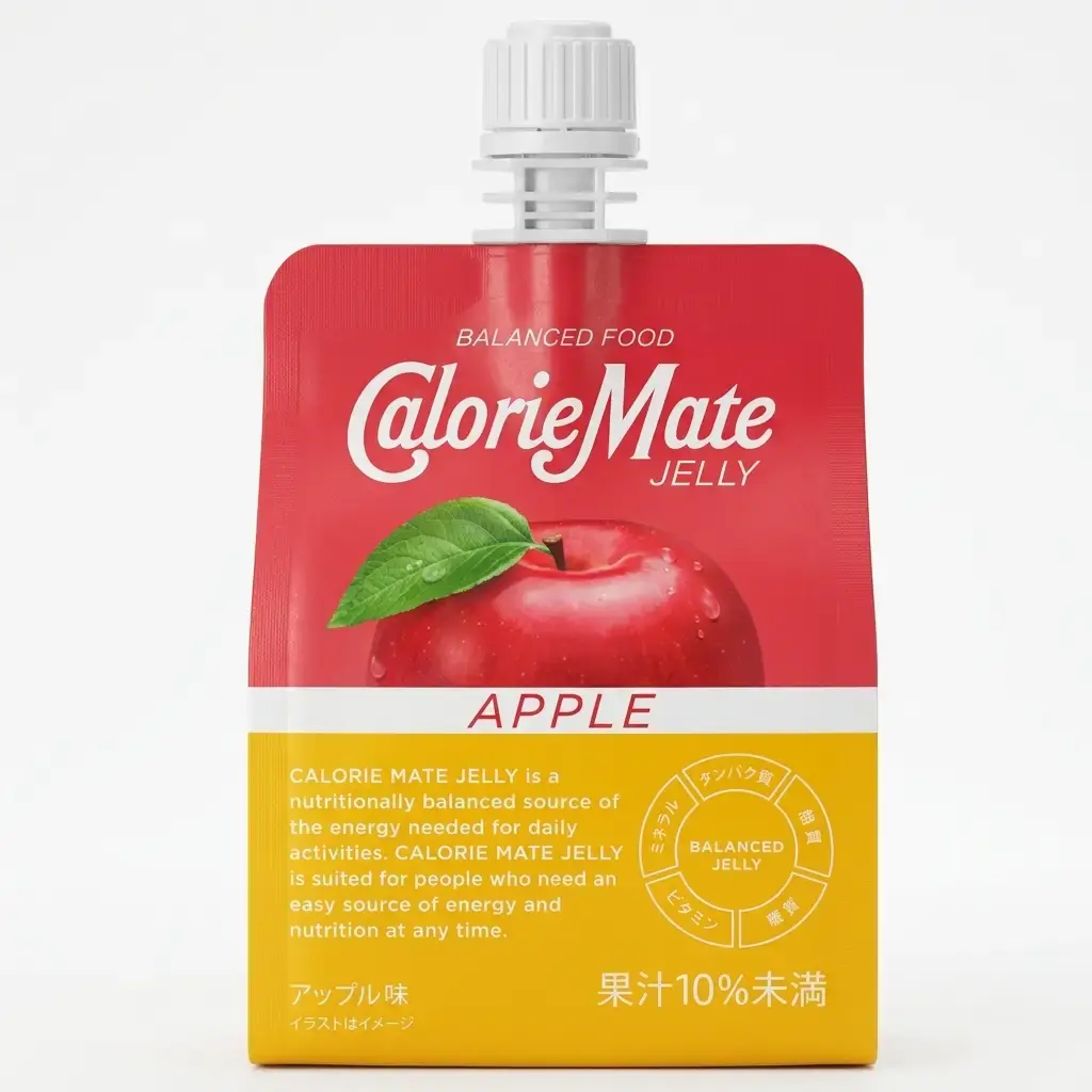 Calorie Mate Jelly Balanced Food Apple 215g x 6 Units - Image 3