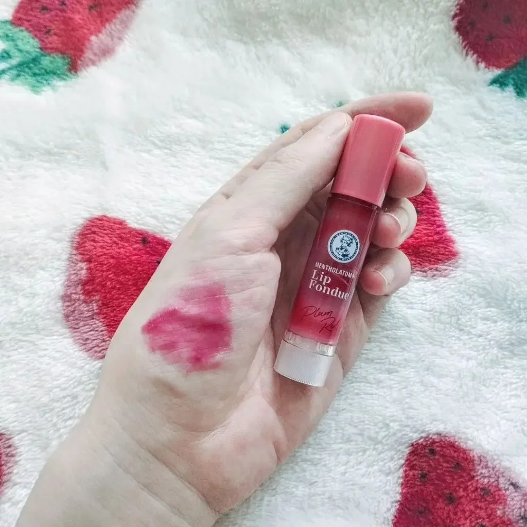 Mentholatum Lip Fondue Plum Red Moisturizing Lip Gloss 3.2g - Image 3