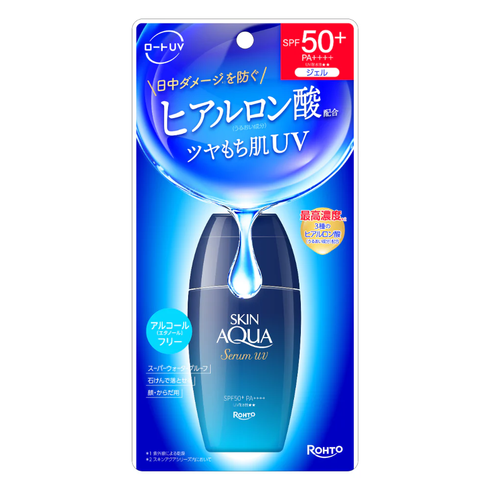 Skin Aqua Hyaluronic Serum UV Sunscreen Gel SPF50+ 70g