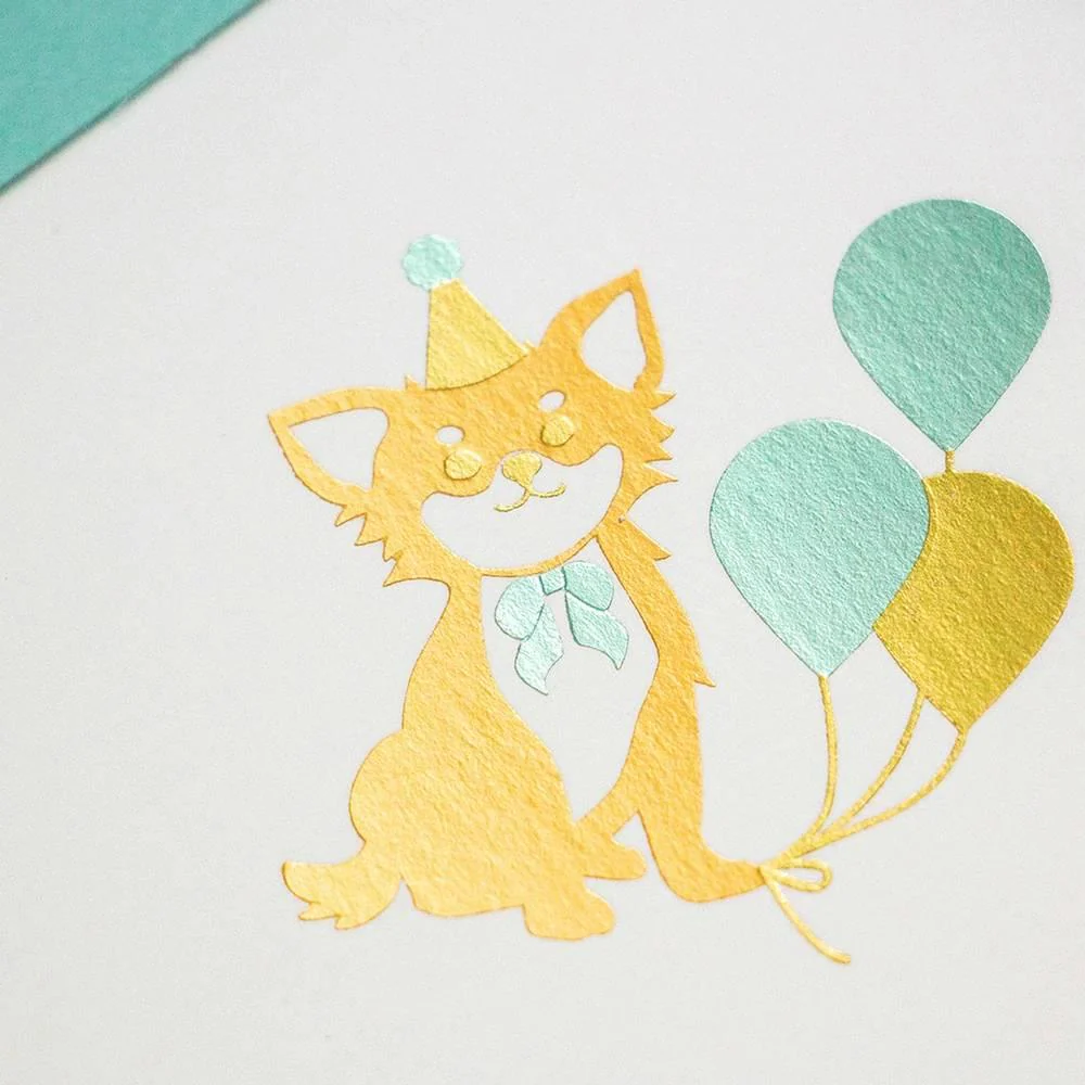 Rokkaku Origami Message Card With Envelope Cute Chihuahua Design - Image 2